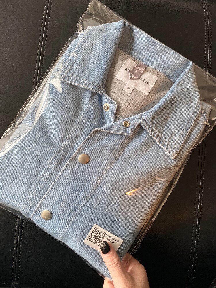 AMR U U ALONE WON'T CRASH THE SHIRT ~ HIGH END WASHED BLUE OVERSIZE 100 LAP SHIRT WOMAN DENIM JACKET