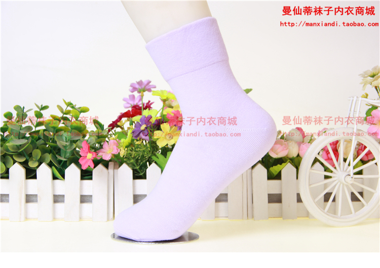Đầm dự tiệc Langsha Những mẫu mùa thu và mùa đông 100% cotton Song Khẩu Miệng rộng Thời trang tất ấm áp dành cho nữ tất ngắn cổ