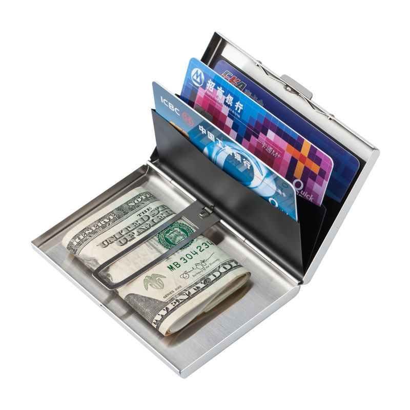 German EHRENMANN Credit Cardbox Stainless Steel Cardbox Metal ID Box