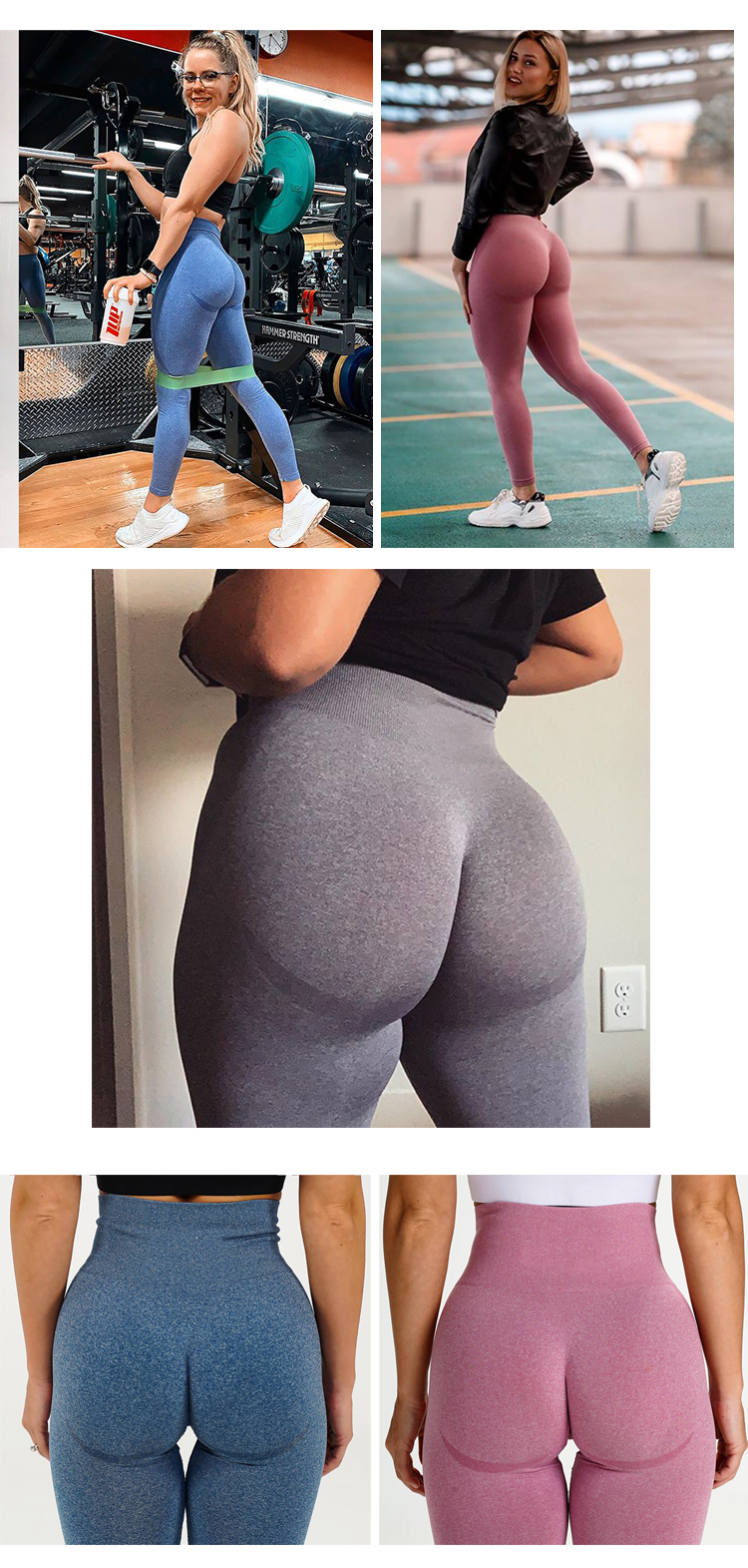 Seamless Knitted High Elasticity Yoga Leggings NSXER80836