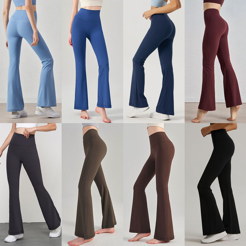 Nude-Feel Yoga Bell-Bottom Pants for Women, High-Waisted, Hip-Lifting Yoga Wear, Sports and Leisure, Slimming, Fitness, Slightly Flared Yoga Pants Nude-Feel Yoga Bell-Bottom Pants for Women, High-Waisted, Hip-Lifting Yoga Wear, Sports and Leisure, Slimming, Fitness, Slightly Flared Yoga Pants