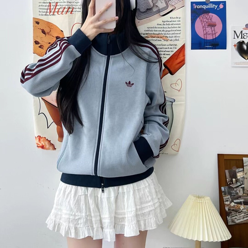 Outlet Special | Recommended by Xiaohongshu |  | New Three-Stripe Sports Jacket with Stand Collar