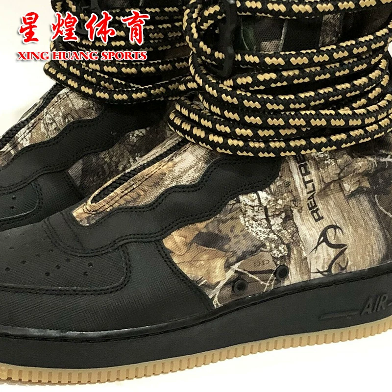 Реалтри X SF Air Force1 Hi Falconium Камуфляж Мужские кроссовки AA1128-004