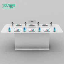 Crowdsmiths Workshop ZJF Mobile Phone Experience Desk Notebook Relying on wall Display Desk Experience Desk Desk Counter Middle Island Cabinet