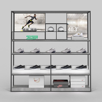 ZJF Crowdsmiths Workshop Shoes Bag Mall Exhibition Hall Container Portfolio Close To Wall Show Shelf Iron Shoe Rack Display New D3