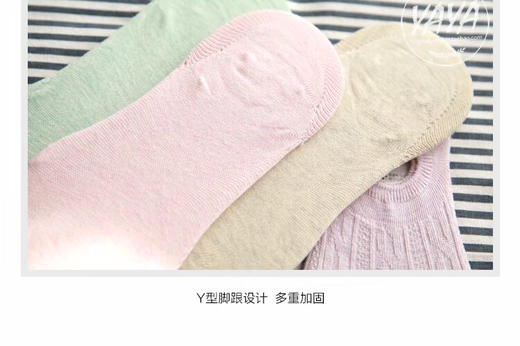 Mùa xuân và mùa hè mỏng Phần nhỏ macaron tươi màu rắn bông xoắn đôi kim silicone chống trơn tất nữ vớ Nhật Bản tất dệt kim