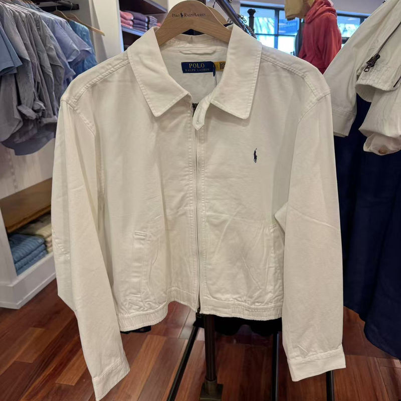 Direct Shipping Polo Ralph Lauren Women's Zip-Up Lapel Jacket Old-Style Officer Uniform