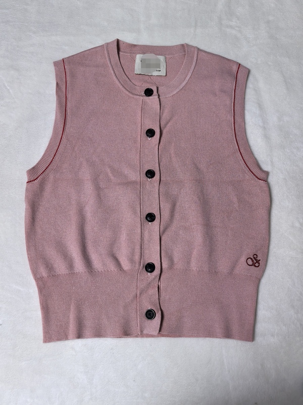 New Scottish Soda Scotch&Soda Women's Round Neck Knit Sweater Vest Sleeveless Cardigan Vest