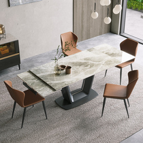 SILENT WIND ANTIBACTERIAL ROCK PLATE FLEX DINING TABLE AND CHAIRS COMBINED WILLPOWER EXTREMELY ANGULAR RECTANGLE CAN UNFOLD NEMESIS RED TABLE