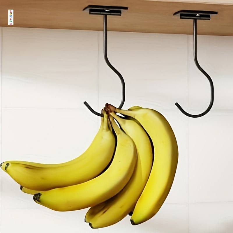 Amazon's New Banana Hook Is a Multi-Functional Foldable Kitchen Stand Hook, Fruit Hook with Adhesive and Screws