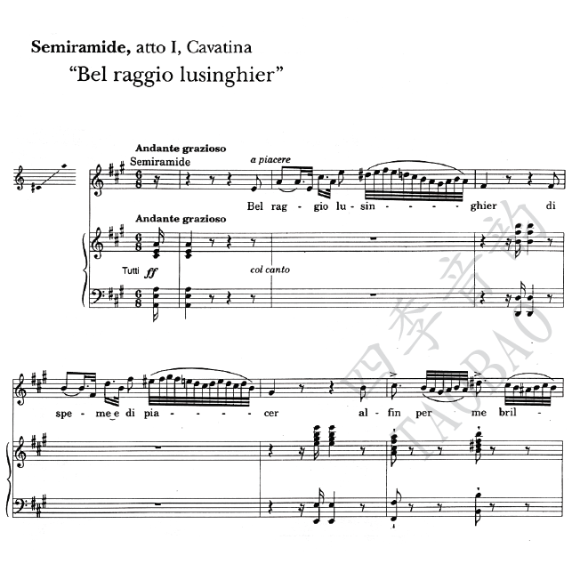 Rossini Bel Raggio Lusinghier Dawn of Hope