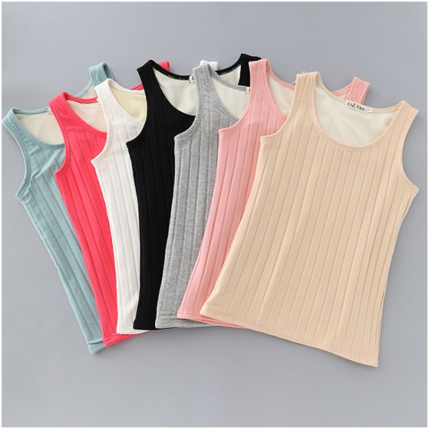 Áo vest nữ mùa đông dày cộng với nhung áo sơ mi cotton kích thước lớn không tay sling top body body định hình đồ lót ngực quần áo đẹp nữ