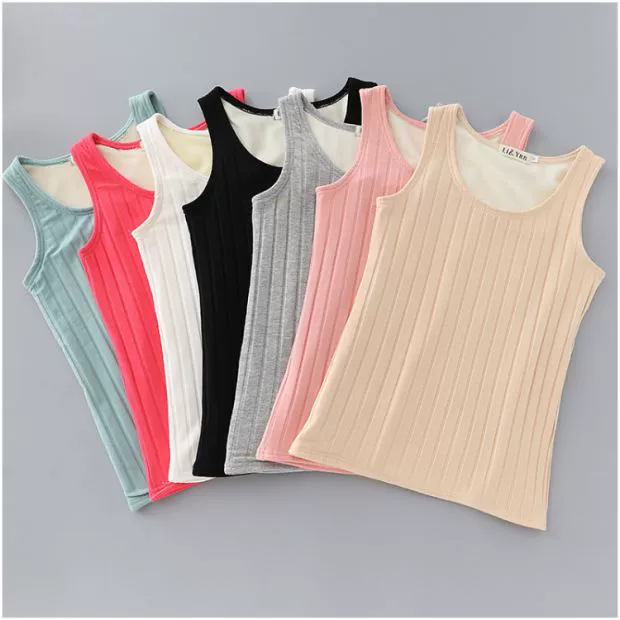 Áo vest nữ mùa đông dày cộng với nhung áo sơ mi cotton kích thước lớn không tay sling top body body định hình đồ lót ngực vest nữ