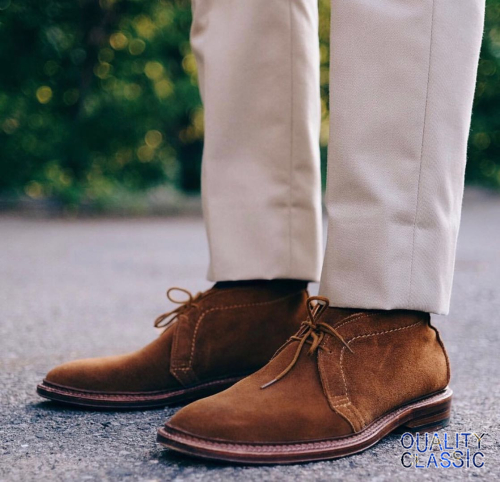 Domestic spot Alden Chukka Suede Beckham with the same paragraph suede men's leather