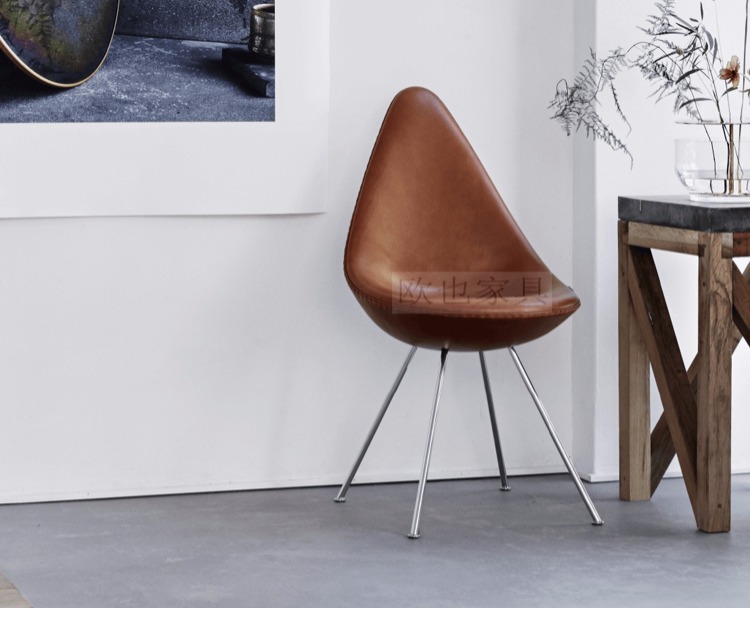 Ghế nhỏ giọt Bắc Âu Ghế góc Ghế ăn FRP Thiết kế nội thất ghế sofa nhỏ