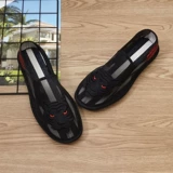 Летние дышащие сетчатые слипоны, дезодорированные туфли, с вышивкой, мягкая подошва