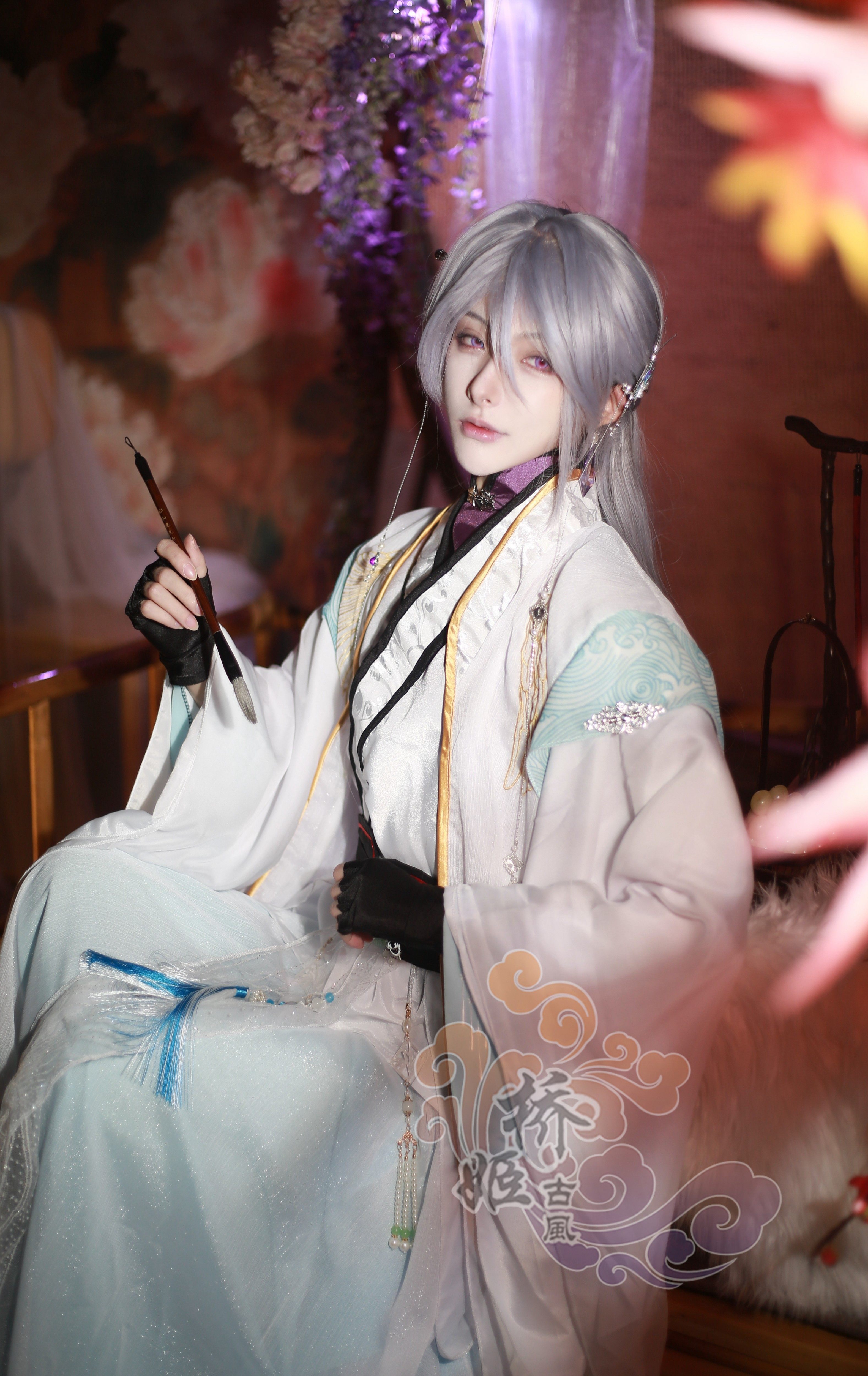 时空中的绘旅人COS服 乙女古风长装 桥姬古风男装 今夕长相守服装 量身订做COS服装