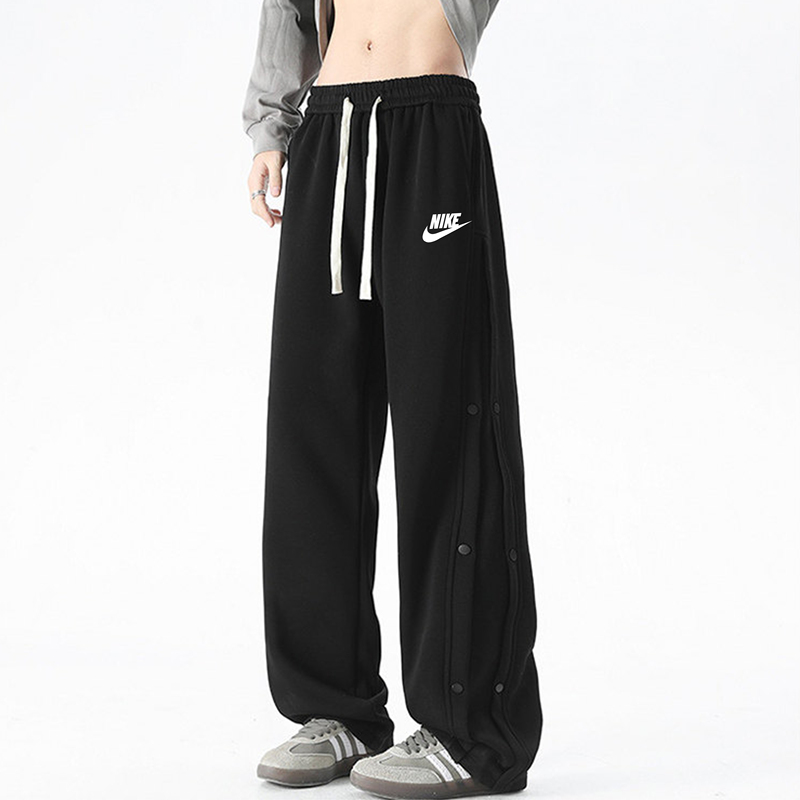 Nike Autumn Sweatpants for Women, Loose Wide-Leg Pants, Versatile Casual Couple Pants, Slimming Elastic Waist Long Pants for Men, Trendy Brand Nike Autumn Sweatpants for Women, Loose Wide-Leg Pants, Versatile Casual Couple Pants, Slimming Elastic Waist Long Pants for Men, Trendy Brand