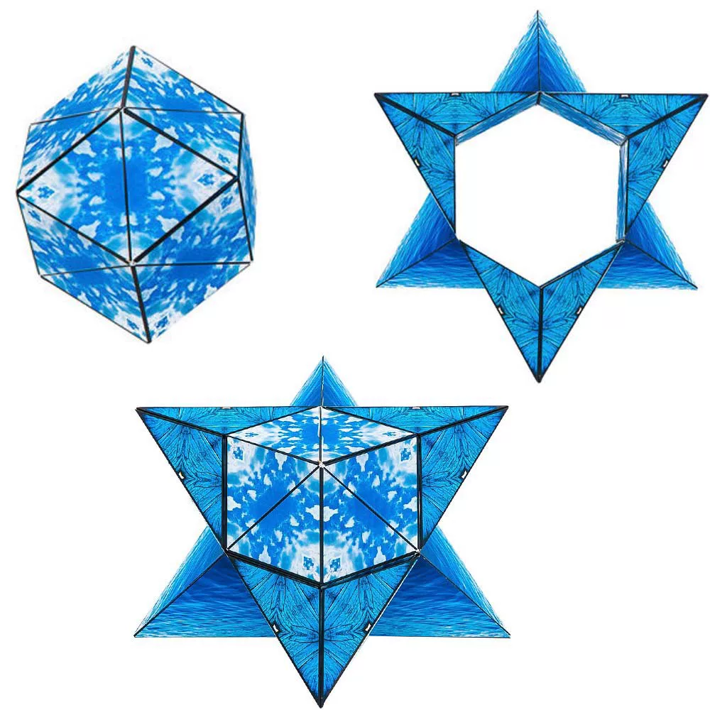 Three dimensional magnetic constructor, Rubik's cube, intellectual toy for adults for beginners, volume geometry, 3D
