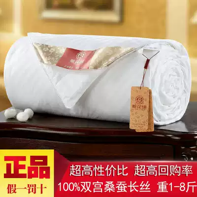 100% mulberry silk t quilted super double Palace silk mother quilt silk quilt air conditioning quilt spring quilt winter quilt