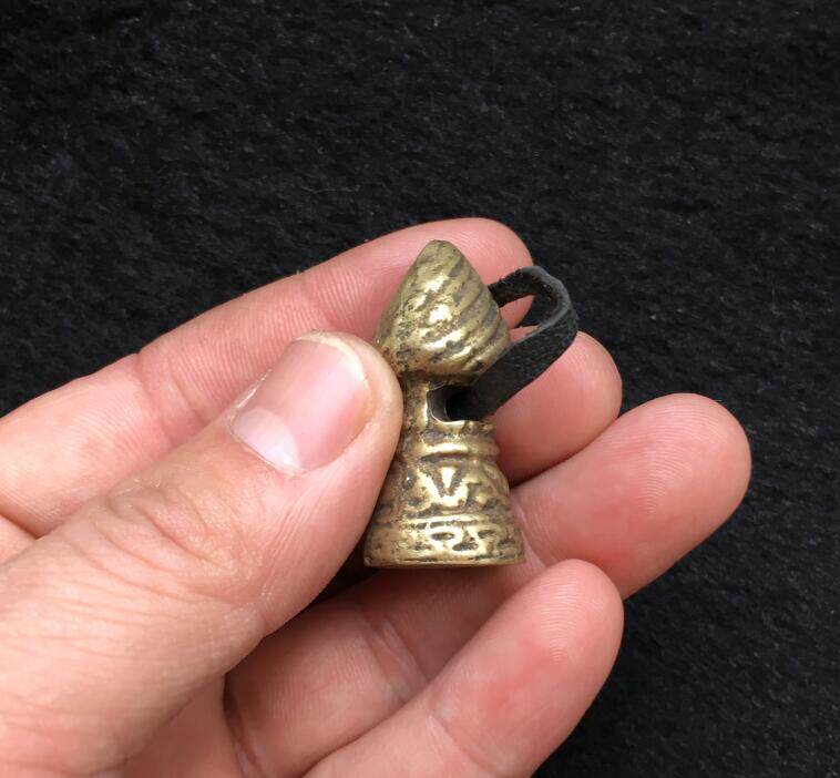 During the Republic of China, Tibet's old Lima bronze seal aristocratic living Buddha reading the scriptures seal package old fidelity