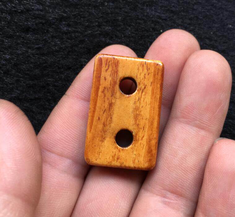 Tibetan Old Ox Bone Two Cake Tibetan Buddhist Beads Pendant Bag Old Baozhen