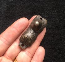 Tibetan old Lima copper snow mountain back cloud Tibetan Buddhist beads hanging back cloud bag Old bag true