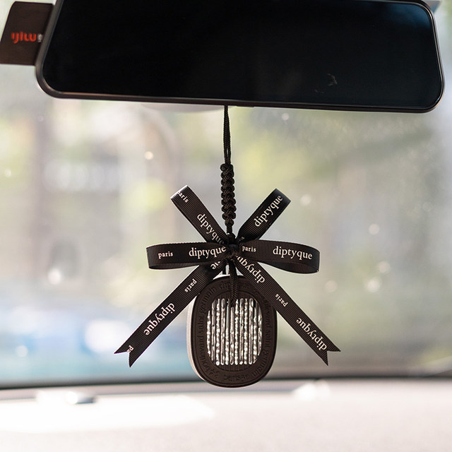 Diptyque car ribbon finished bow fragrance diy hanging rope diptyque fragrance car hanging decoration