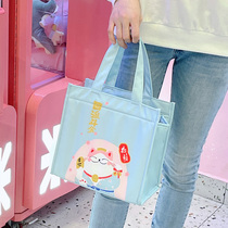 Insulated lunch box bag tote bag large capacity aluminum foil thick dinner bag fashion waterproof with lunch bag lunch box