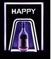 Держатель светящегося вина (II) - вино -монохром