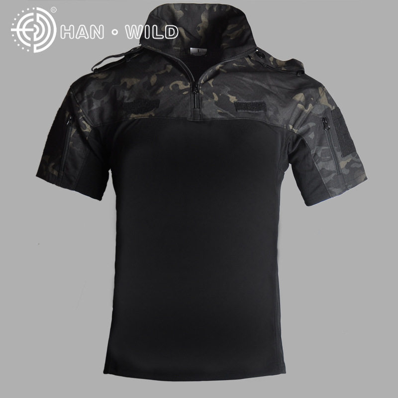 Military fan special forces frog suit short sleeve camouflage suit summer tactical quick dry T-shirt male outdoor physical training combat suit