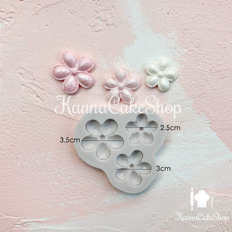 Fondant Chocolate Gem Hoa Khuôn Khuôn Hương Thạch Thạch Nến Nến Hoa Khuôn Khuôn Hoa Silicone Khuôn - Tự làm khuôn nướng khuôn nhựa làm bánh