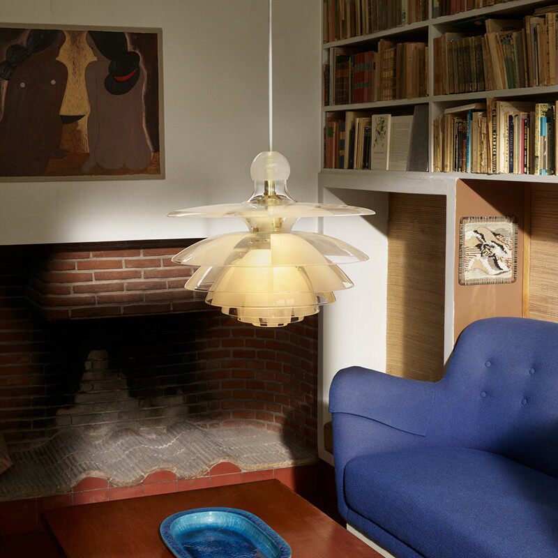 Ресторан люстра 意式极简餐厅灯吊灯现代简约创意个性时尚大气玻璃松果装饰吊灯