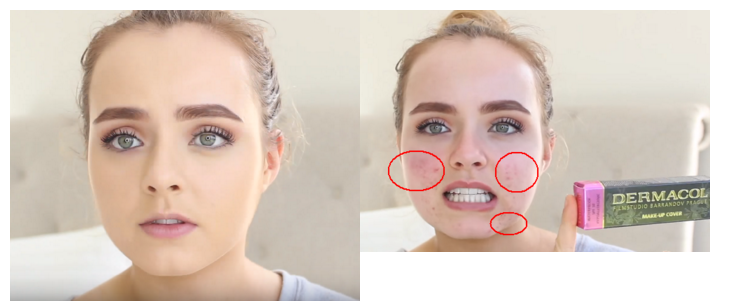 Kem che khuyết điểm không thấm nước Séc 黛 蔻 Dermacol trị mụn tàn nhang phấn nước iope