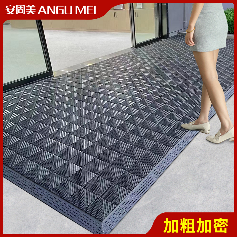 Outdoor Non-Slip Dirt-Scraping Entrance Mat, Front Door Mat, Plastic Door Mat, Outdoor Waterproof Commercial Carpet