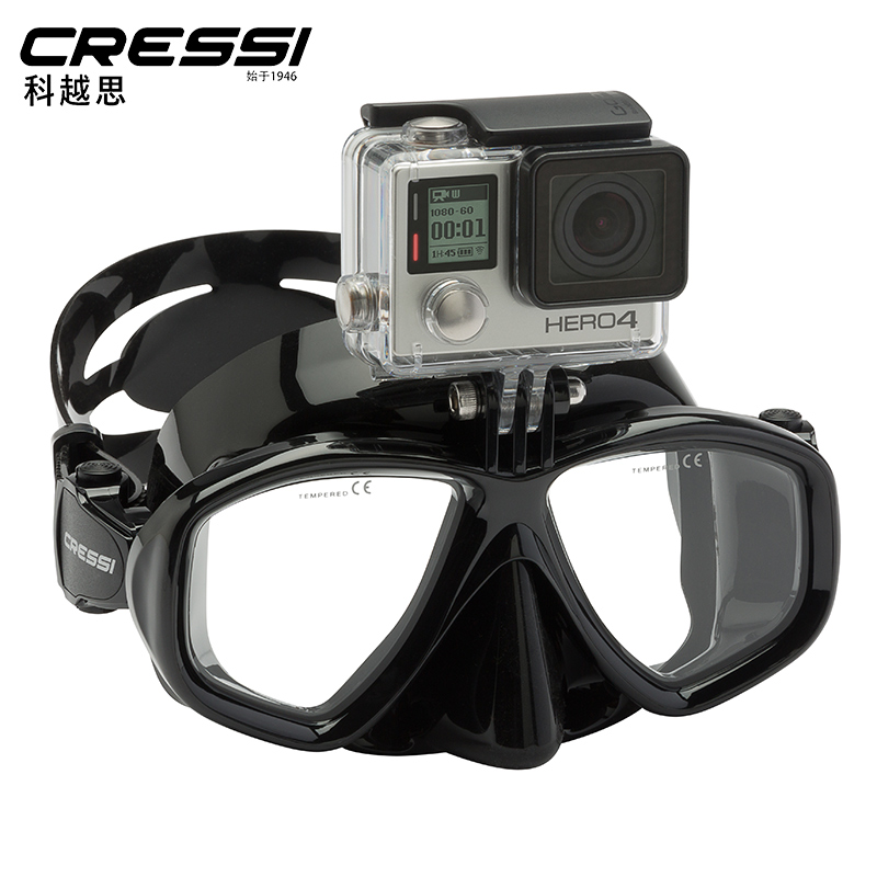 Italy CRESSI ACTION DIVING MIRROR WATER LUNG DEEP DOWN MIRROR Fitted gopro can be fitted with myopia