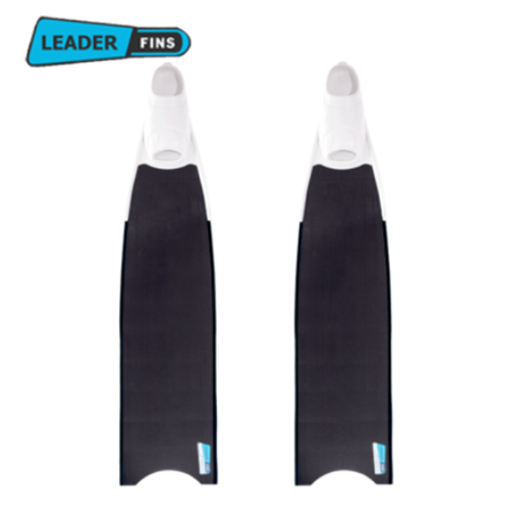 Special spot Leaderfins free diving professional fins black white glass fiber carbon fiber