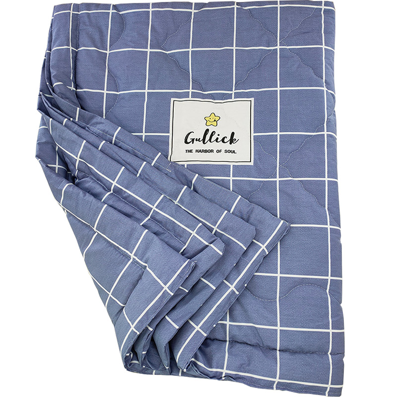 Pure Cotton Air Conditioning Quilt Full Cotton Children Student Dormitory Single Summer Cool Quilted By Summer Slim Double Washable