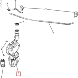 Импортированный Fiat 500 Wiper Spray Couttle Plyse Playing Couttle Water Jet Lid Water Original New New