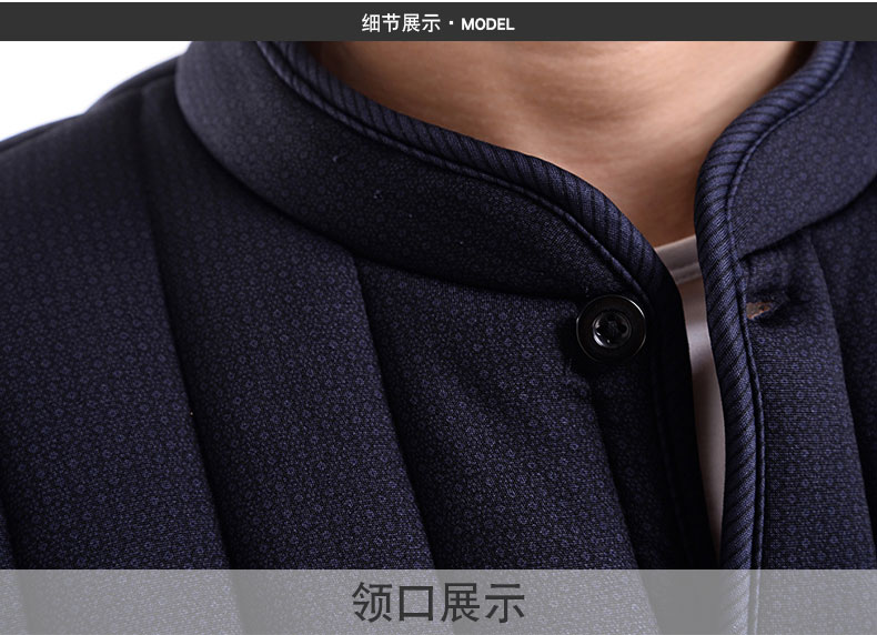 Medallion nam 2018 áo khoác cotton nam trung niên mới cộng với nhung dày mùa thu và mùa đông bố mặc áo khoác cotton nhỏ áo khoác nam cao cấp