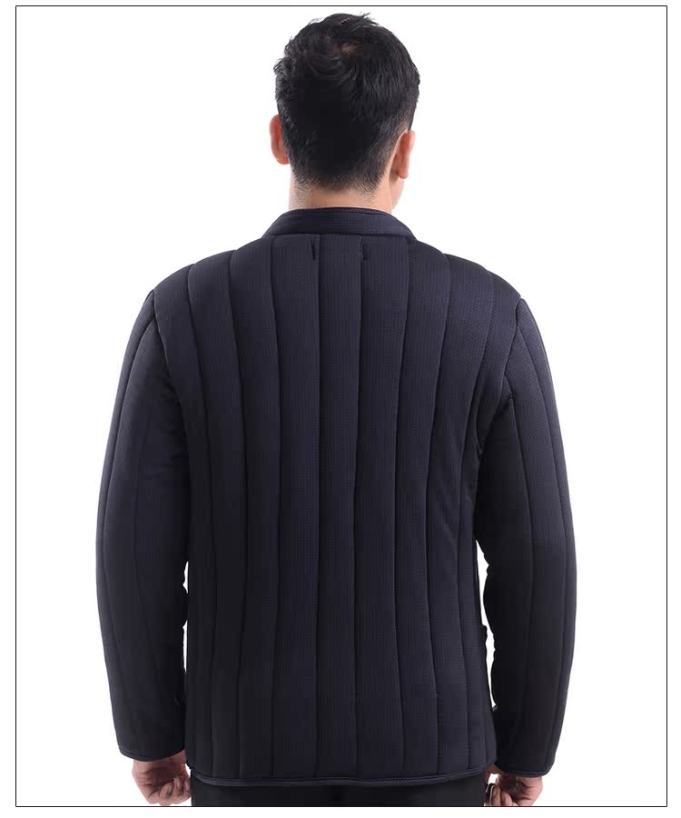 Medallion nam 2018 áo khoác cotton nam trung niên mới cộng với nhung dày mùa thu và mùa đông bố mặc áo khoác cotton nhỏ áo khoác nam cao cấp