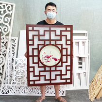 Living room through the flower PVC hollow partition carved board Modern entrance background wall screen European aisle ceiling lattice