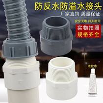 Kitchen sink pool Lower water pipe Deodorant Overflow water Double nut pipe connector 50 Seal drainage pipe Anti-water fitting