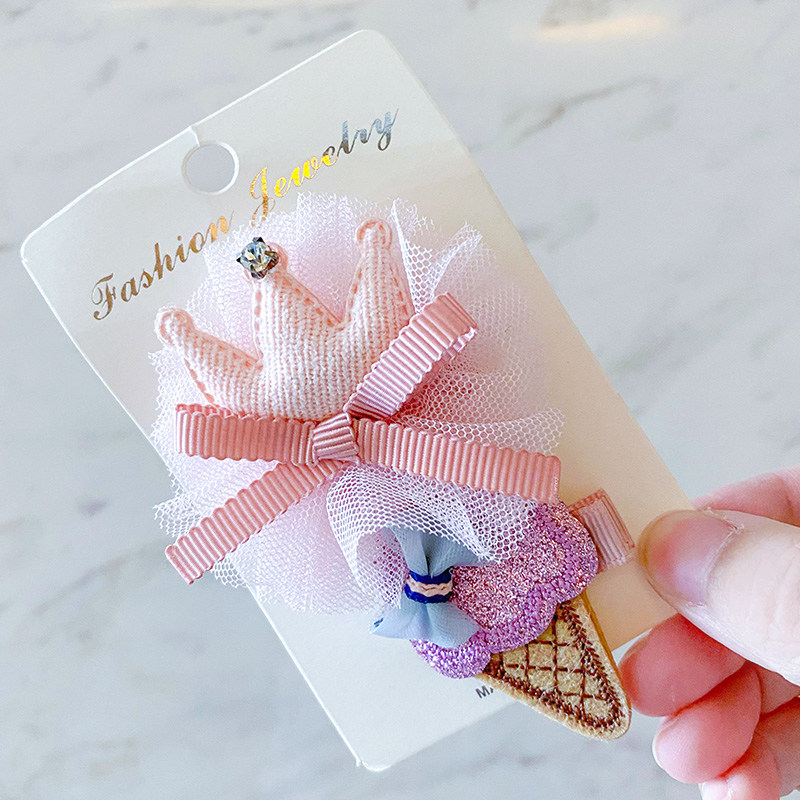 Children's hair clip BB clip card broken hair Baby hair clip Baby clip headdress Banghai clip Children's flower headdress hair clip