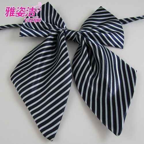 Arthusia Jie Nurse Bring Nurse Tie Work Tie Career Linker Blue and White Strip Silk Ribbon JE-01