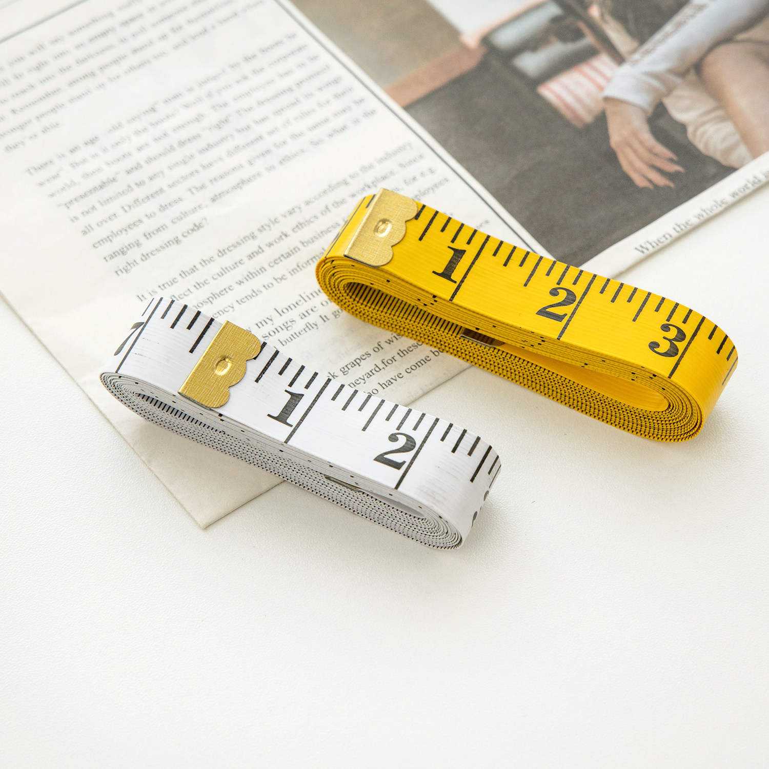 3-meter tape measure, 3-meter flexible tape measure, tailor's measuring tape, PVC fiber double-sided scale tool tape measure, three-measure special market inch tape measure