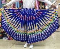 Xinjiang Dance Performance Semi-Skirt Large Hem Skirt Lady Dress Stage Gown Uyghur Ethnic Costumes