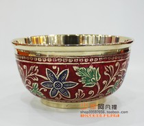 Copper Bowl Bronze Cutlery Indian Crafts Pakistan Imported Pure Handmade Tea Bowl Home Upscale Decorative supplies