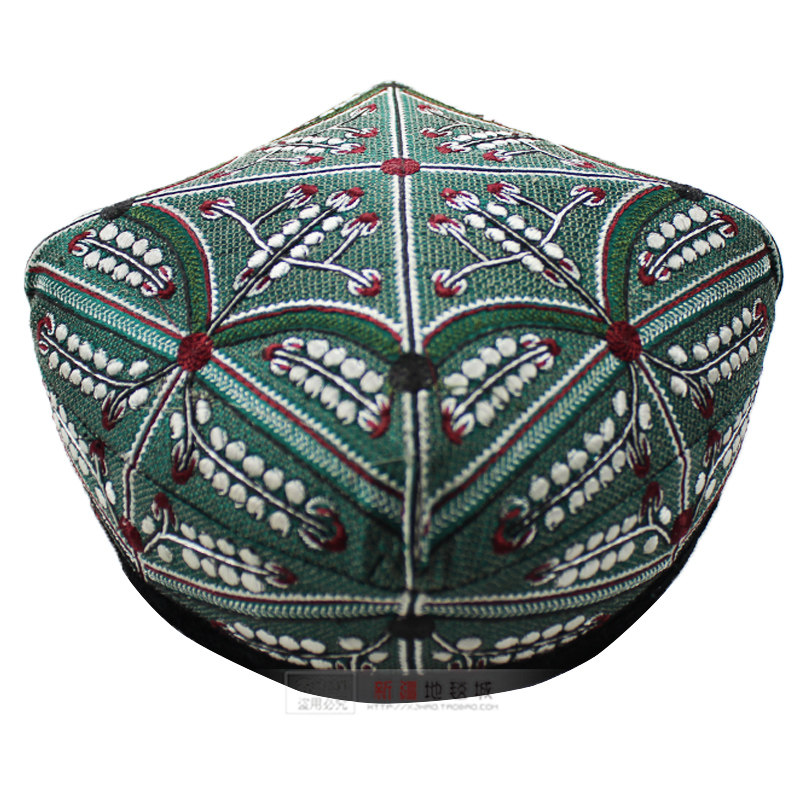 Xinjiang Uygur ethnic men's dance performance hat men's performance props ethnic dance hat stage hat