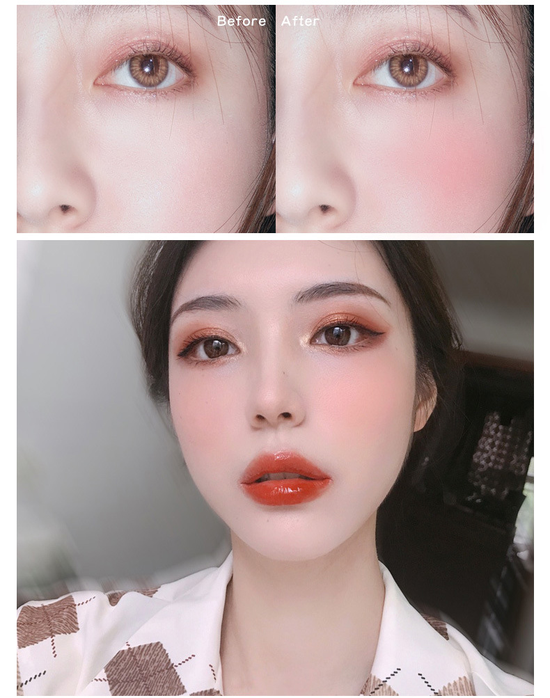 Trang điểm Nhật Bản dạng lỏng má hồng dưỡng ẩm rouge tự nhiên hồng hào trang điểm nude dễ dàng kéo dài dễ dàng để loại bỏ phấn má màu bột đậu màu phấn má mac